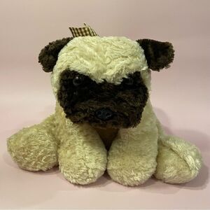 Mary Meyer Flip Flops PUGSLY PUG Puppy Dog Tan Brown Very Relaxed Animals 2002